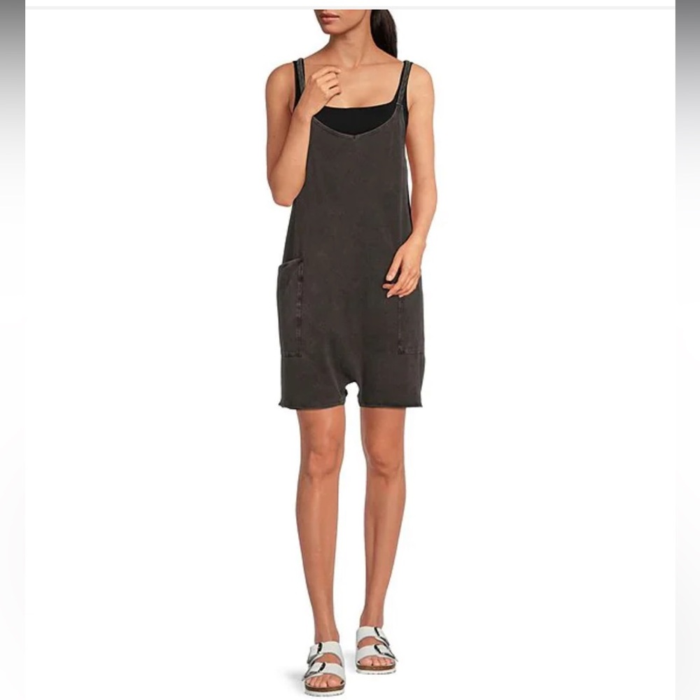 NWT Free People Hot Shot Romper Blk